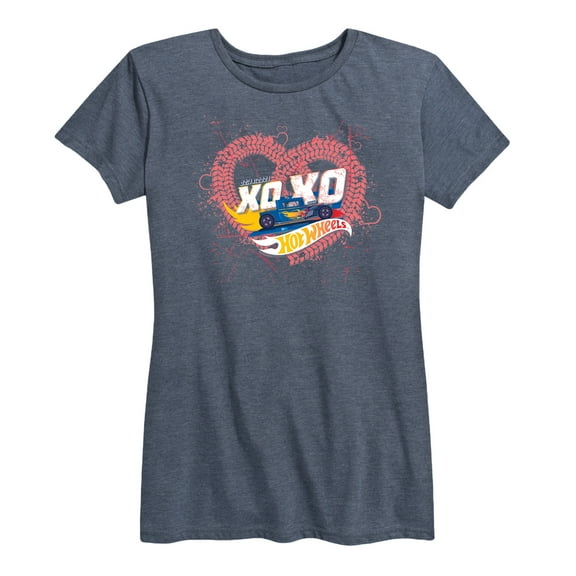 Hot Wheels - Valentine's Heart Crusher - Women's Short Sleeve Graphic T-Shirt
