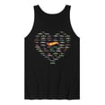 thumbnail image 1 of Hot Wheels - Valentine's Hot Wheels Heart - Men's Jersey Tank Top, 1 of 5