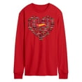 thumbnail image 1 of Hot Wheels - Valentine's Hot Wheels Heart - Men's Long Sleeve T-Shirt, 1 of 4