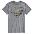 thumbnail image 1 of Hot Wheels - Valentine's Hot Wheels Heart - Men's Short Sleeve Graphic T-Shirt, 1 of 5