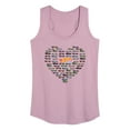 thumbnail image 1 of Hot Wheels - Valentine's Hot Wheels Heart - Women's Racerback Tank Top, 1 of 5