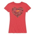 thumbnail image 1 of Hot Wheels - Valentine's Hot Wheels Heart - Women's Short Sleeve Graphic T-Shirt, 1 of 5
