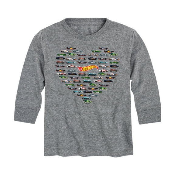 Hot Wheels - Valentine's Hot Wheels - Toddler And Youth Long Sleeve Graphic T-Shirt