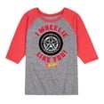 thumbnail image 1 of Hot Wheels - Valentine's I Wheelie Like You - Toddler And Youth Raglan Graphic T-Shirt, 1 of 6