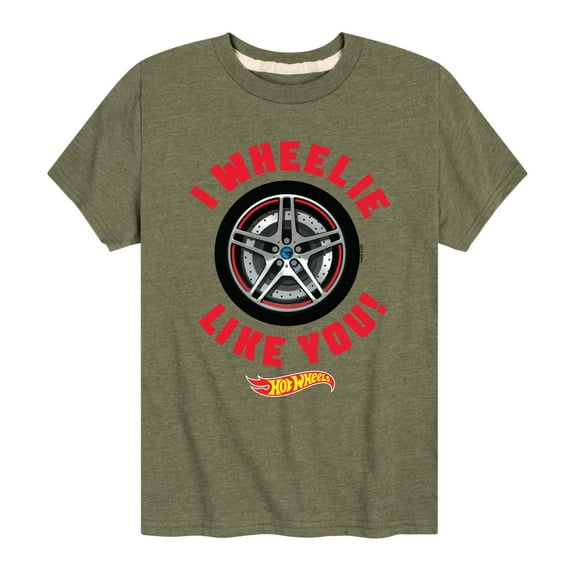 Hot Wheels - Valentine's I Wheelie Like You - Toddler And Youth Short Sleeve Graphic T-Shirt