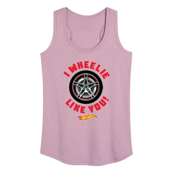 Hot Wheels - Valentine's I Wheelie Like You - Women's Racerback Tank Top