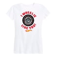 thumbnail image 1 of Hot Wheels - Valentine's I Wheelie Like You - Women's Short Sleeve Graphic T-Shirt, 1 of 5