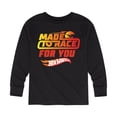 thumbnail image 1 of Hot Wheels - Valentine's Made To Race - Toddler And Youth Long Sleeve Graphic T-Shirt, 1 of 5