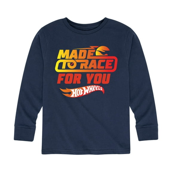 Hot Wheels - Valentine's Made To Race - Toddler And Youth Long Sleeve Graphic T-Shirt