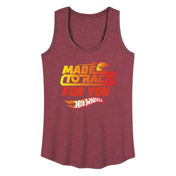 Hot Wheels - Valentine's Made to Race Art - Women's Racerback Tank Top