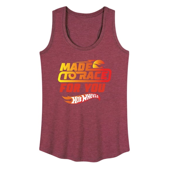 Hot Wheels - Valentine's Made to Race Art - Women's Racerback Tank Top