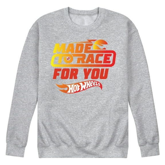 Hot Wheels - Valentine's Made to Race - Men's Crew Neck Fleece Pullover