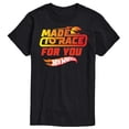 thumbnail image 1 of Hot Wheels - Valentine's Made to Race - Men's Short Sleeve Graphic T-Shirt, 1 of 5