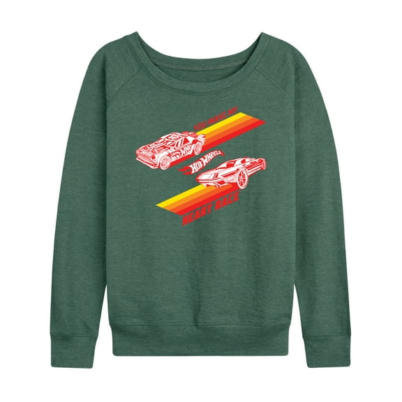 Hot Wheels - Valentine's You Make My Heart Race - Ladies French Terry Long Sleeve Shirt