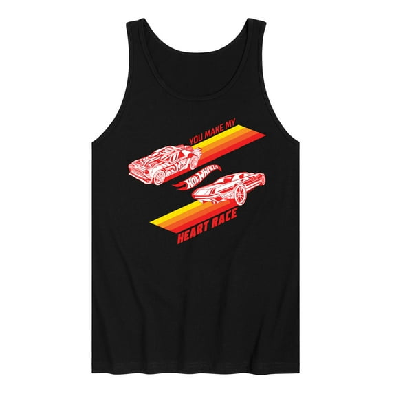 Hot Wheels - Valentine's You Make My Heart Race - Men's Jersey Tank Top