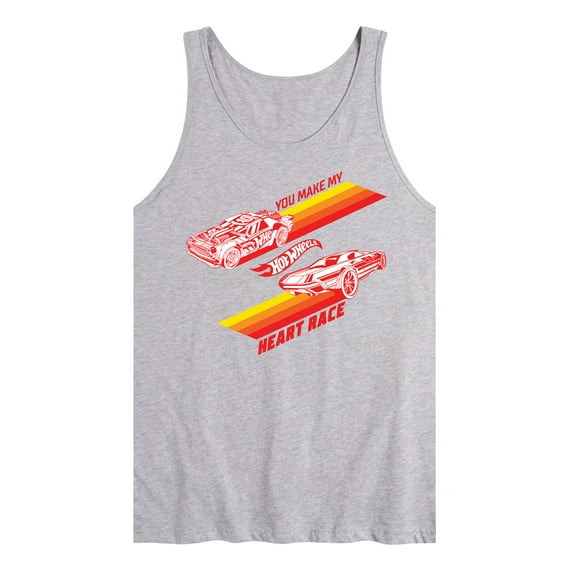 Hot Wheels - Valentine's You Make My Heart Race - Men's Jersey Tank Top