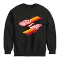 thumbnail image 1 of Hot Wheels - Valentine's You Make My Heart Race - Toddler And Youth Crewneck Fleece Sweatshirt, 1 of 5
