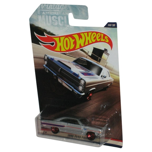Hot Wheels Vintage Muscle 1966 Ford Fairlane (2016) Silver Die-Cast Toy Car 10/10