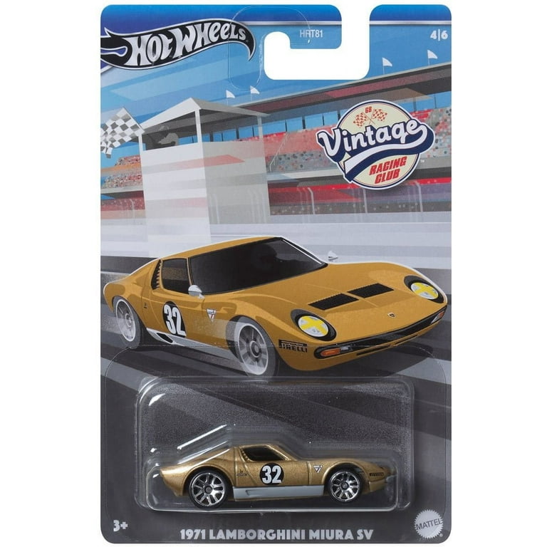 Hot Wheels 1971 Lamborghini Miura SV Gold, Vintage Racing Club 4/6