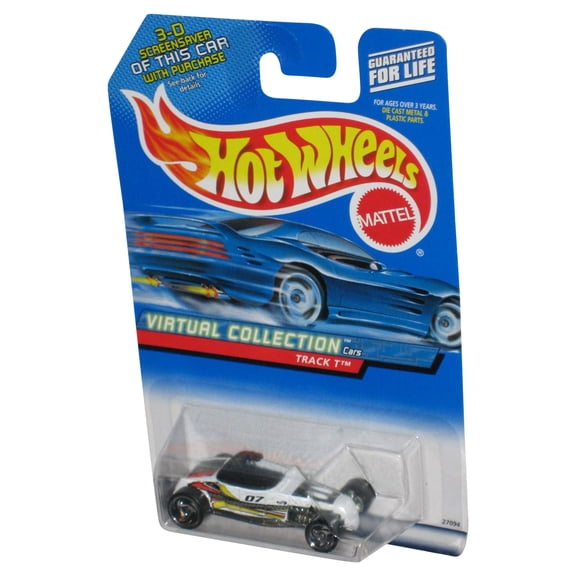 Hot Wheels Virtual Collection (2000) Track T White Toy Car #127