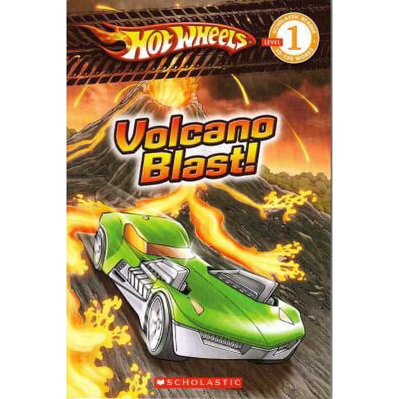 Pre-Owned Hot Wheels: Volcano Blast! (Scholastic Reader Level 1) Paperback