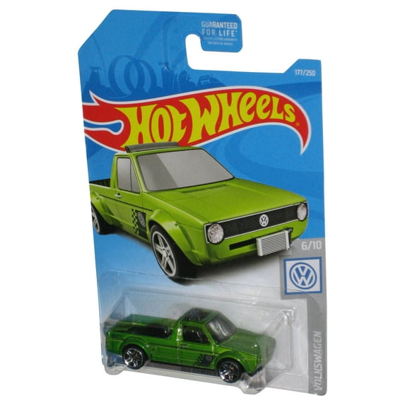 Hot Wheels Volkswagen 6/10 (2017) Green Caddy Toy Car 177/250