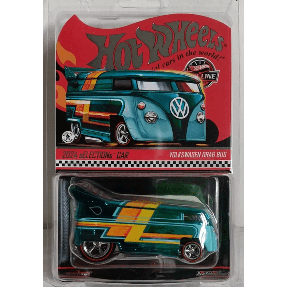 Hot Wheels Volkswagen Drag Bus Collectors RLC sELECTIONs Car 2024