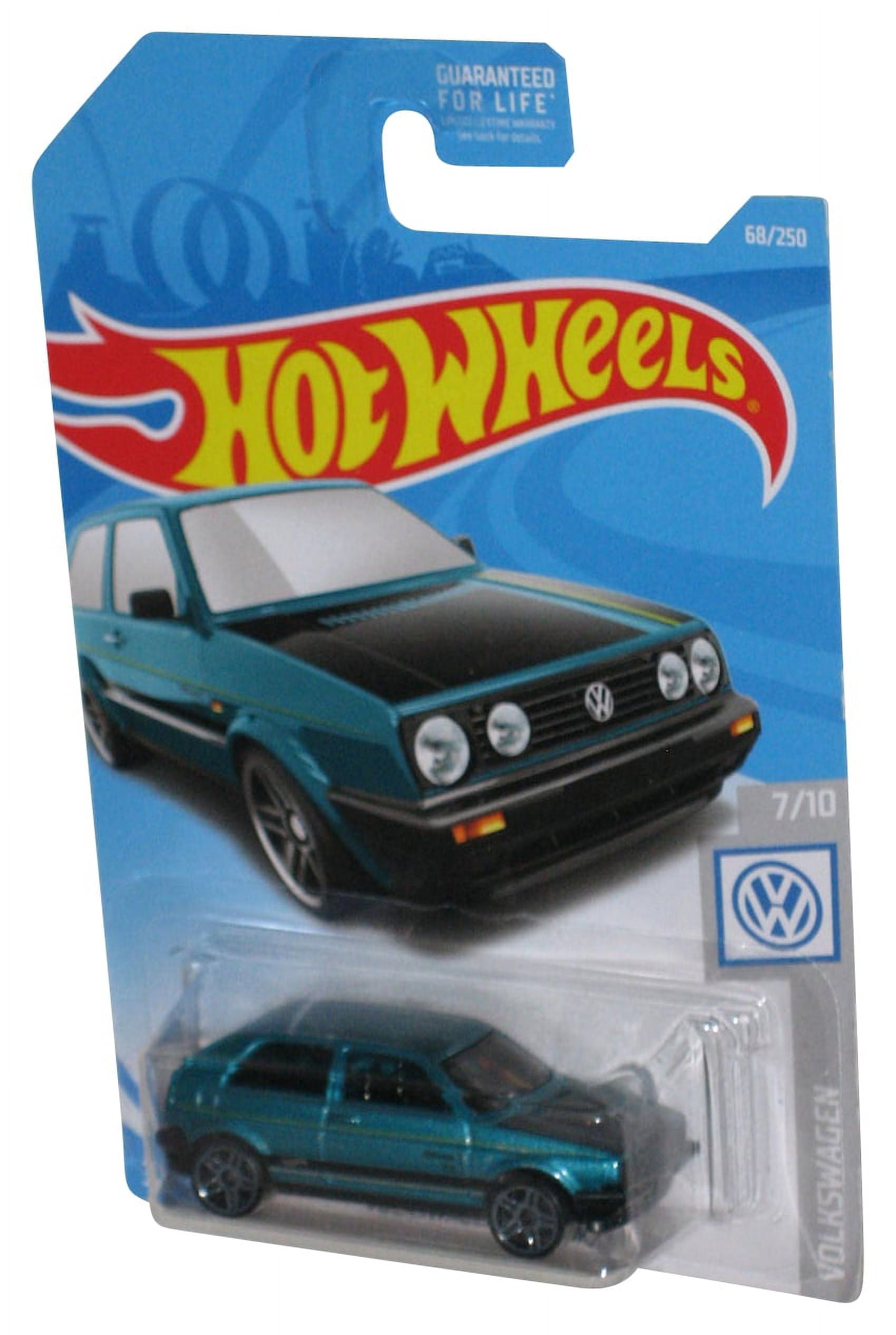 Hot Wheels Volkswagen Golf MK2 7/10 (2017) Mattel Teal Toy Car 68/250