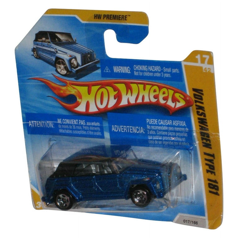 Hot Wheels Volkswagen Type 181 2009 Blue Toy Car 17 166 Short