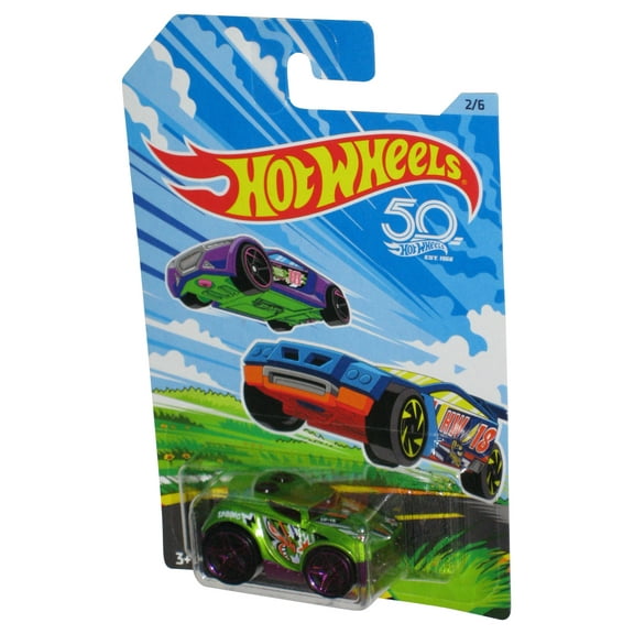 Hot Wheels Walmart Exclusive Spring Series (2017) Green Rocket Box Car 2/6