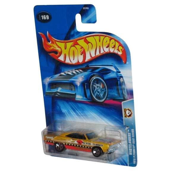 Hot Wheels Wastelanders (2004) Yellow 1970 Plymouth Road Runner Toy Car #169