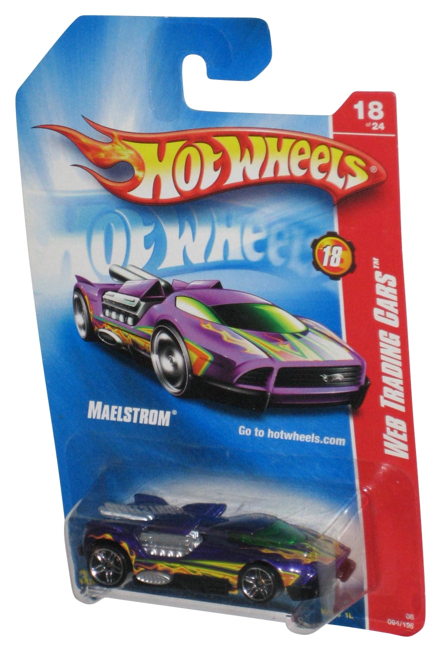 Hot Wheels Web Trading Cars 18/24 Purple Maelstrom Car 094/196 ...