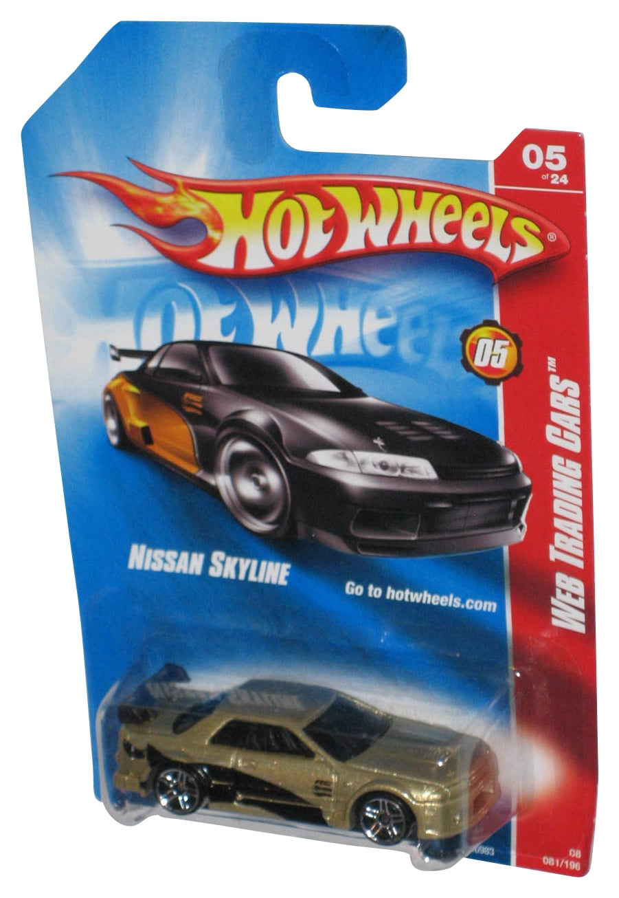 Hot Wheels Web Trading Cars 5/24 (2007) Nissan Skyline Gold