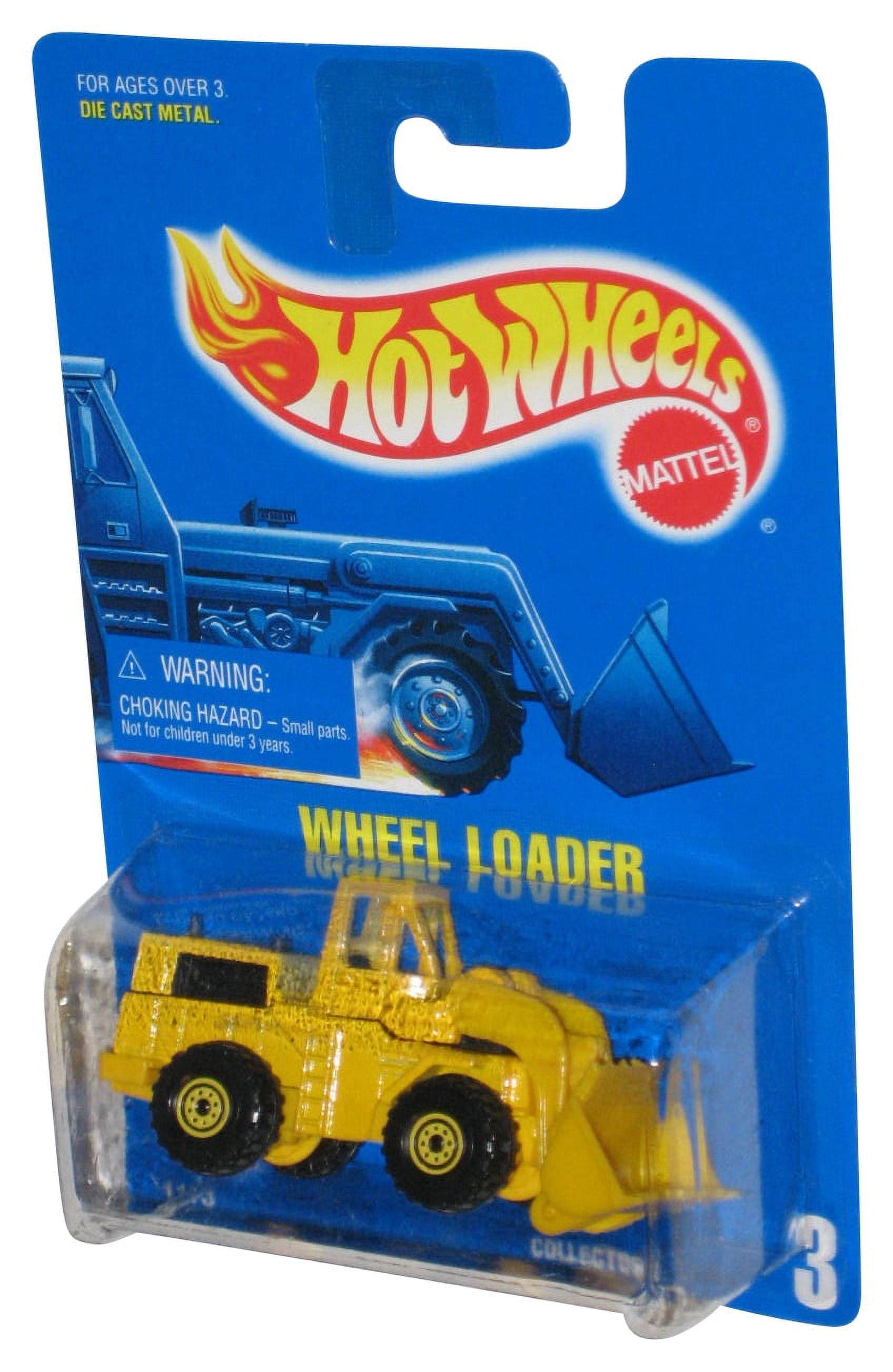 Hot Wheels Wheel Loader (1991) Mattel Yellow Construction Toy 3
