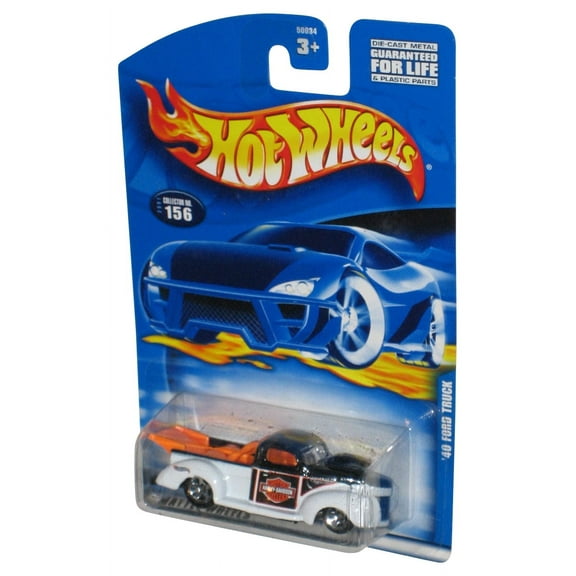 Hot Wheels White '40 Ford Truck (2001) Mattel Die-Cast Collector Toy #156