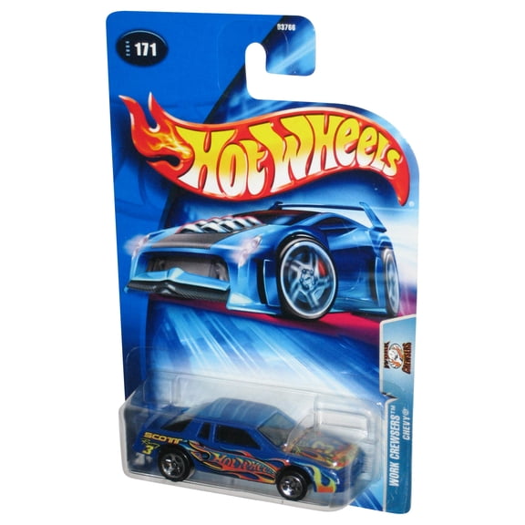 Hot Wheels Work Crewsers Chevy (2004) Mattel Blue Toy Car #171