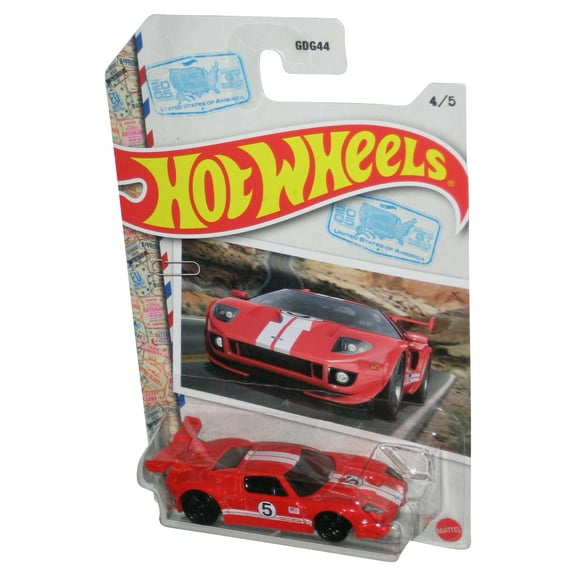 Hot Wheels World Class Racers (2022) Red Ford GT Toy Car 4/5