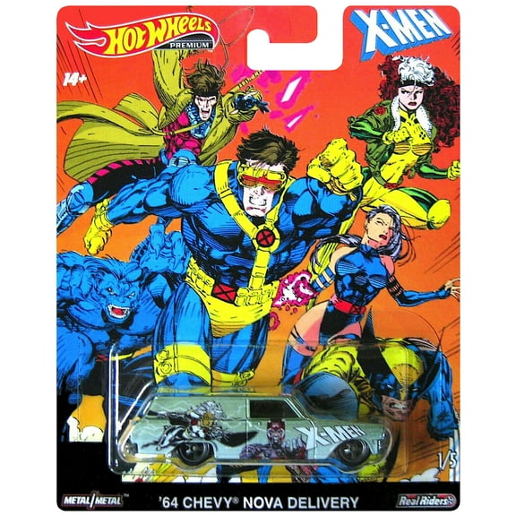 Hot Wheels X Men '64 Chevy Nova Delivery Premium Diecast Car 1:64 Scale