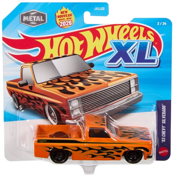 Hot Wheels XL '83 Chevy Silverado Die Cast Car