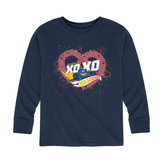 Hot Wheels - XOXO Heart - Toddler And Youth Long Sleeve Graphic T-Shirt