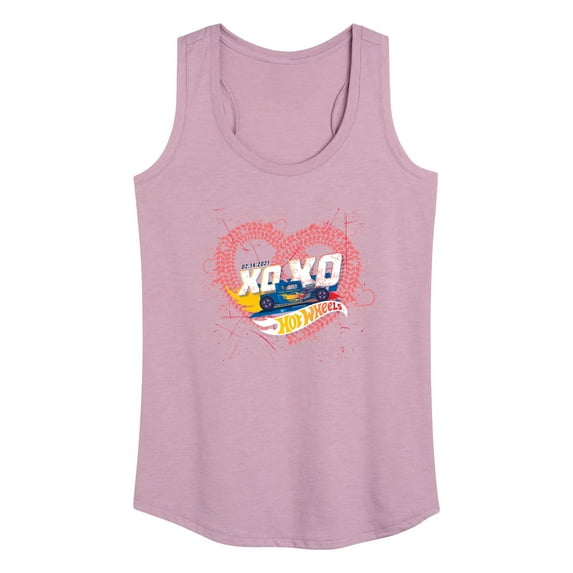 Hot Wheels - XOXO Heart - Women's Racerback Tank Top