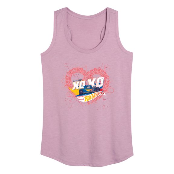 Hot Wheels - XOXO Heart - Women's Racerback Tank Top