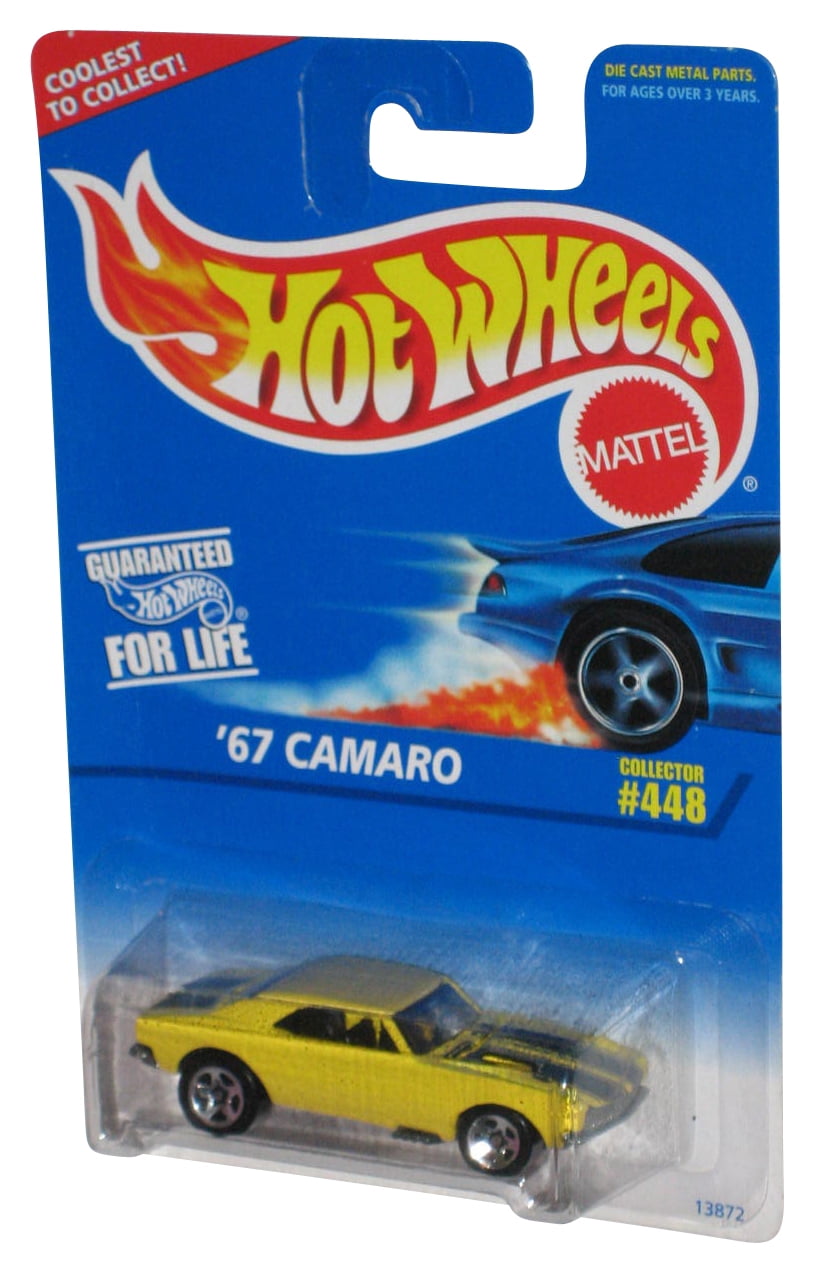 Hot Wheels Yellow '67 Camaro (1995) Mattel DieCast Car 448