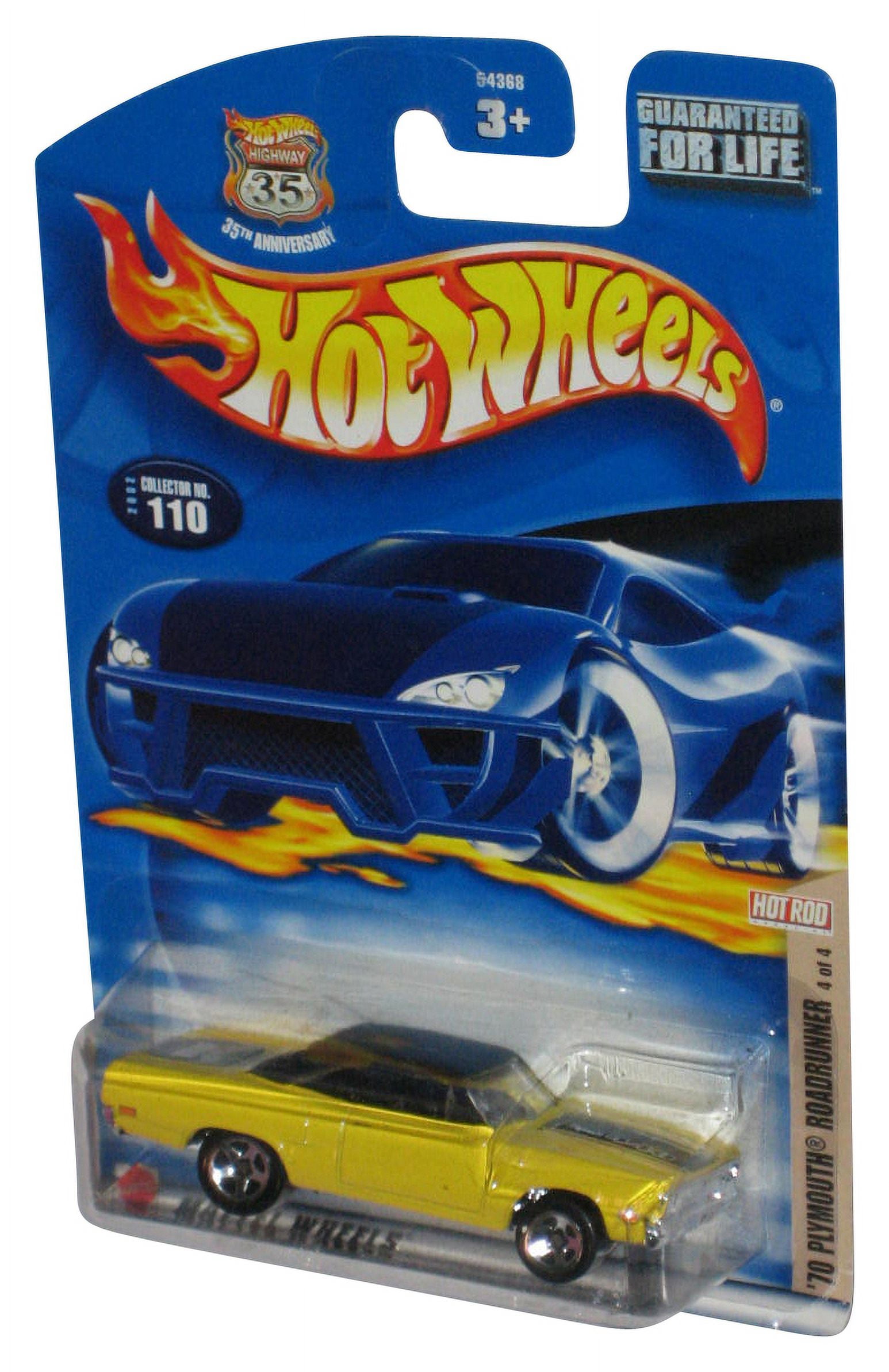 Hot Wheels Yellow '70 Plymouth Roadrunner (2002) Mattel Die