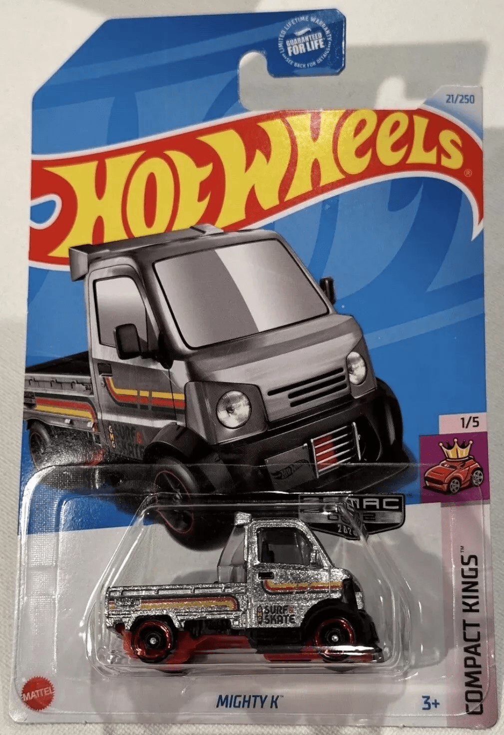 Hot Wheels Zamac Mighty K Silver #21/250 Compact Kings 1/5
