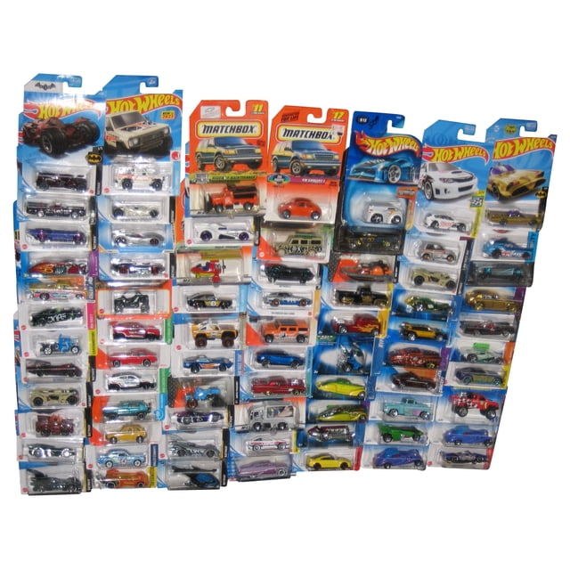 Hot Wheels and Matchbox Mattel Die Cast Toy Cars (Mixed Lot of 74 Cars)