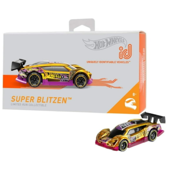 Hot Wheels id Super Blitzen Christmas Stocking Stuffer Birthday Holiday Party Favors Prizes Gift Toy For Ages 8 And Up With EBK Popper Pop it