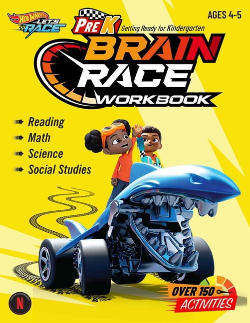 Hot Wheels(tm) Brain Race Hot Wheels Brain Race Prek Workbook, (Paperback)