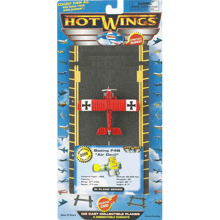 Hot Wings British SE5 Red Baron Die Cast Collectible Plane with Connectible Runway #1 Seller in Aviation Museums Nationwide