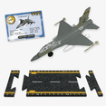 thumbnail image 1 of Hot Wings Planes Hot Wings F-16 (Military Markings) Die Cast Collectible Plane with Connectible Runway #1 Seller in Aviation Museums Nationwide, 1 of 5